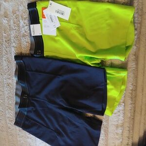 2 pair bike shorts